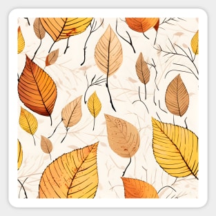 Autumn Leaves Pattern 8 Sticker